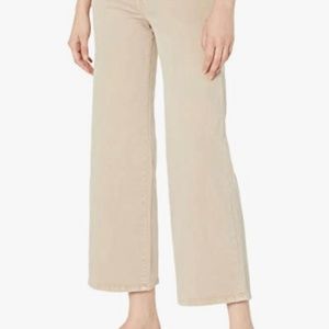 KUT from the Kloth Jean High-Rise Fab AB Super Flare Slash Front Pocket in Sand